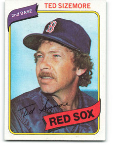 1980 Topps #81 Ted Sizemore VG Boston Red Sox 