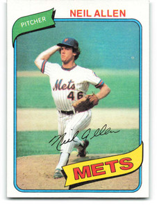 1980 Topps #94 Neil Allen VG RC Rookie New York Mets 