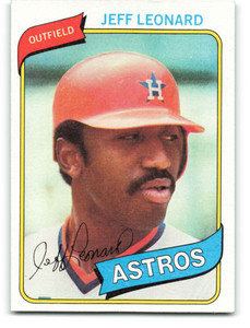 1980 Topps #106 Jeffrey Leonard VG RC Rookie Houston Astros 