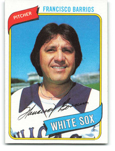 1980 Topps #107 Francisco Barrios VG Chicago White Sox 