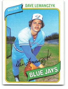 1980 Topps #124 Dave Lemanczyk VG Toronto Blue Jays 