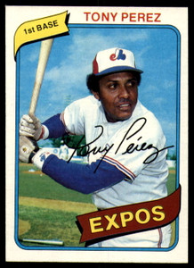 1980 Topps #125 Tony Perez VG Montreal Expos 