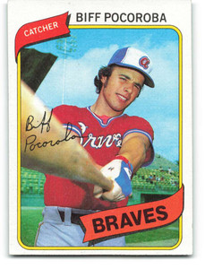 1980 Topps #132 Biff Pocoroba VG Atlanta Braves 