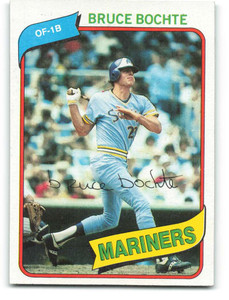 1980 Topps #143 Bruce Bochte DP VG Seattle Mariners 