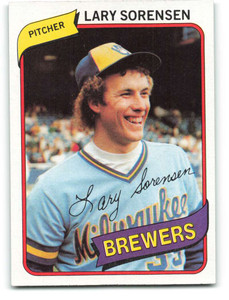 1980 Topps #154 Lary Sorensen VG Milwaukee Brewers 