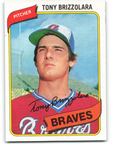 1980 Topps #156 Tony Brizzolara VG RC Rookie Atlanta Braves 