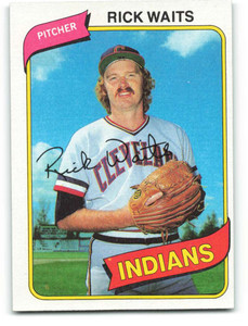 1980 Topps #168 Rick Waits VG Cleveland Indians 