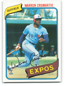 1980 Topps #180 Warren Cromartie VG Montreal Expos 