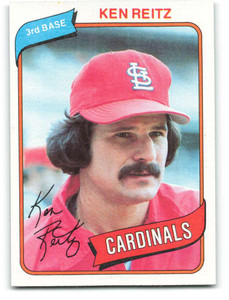 1980 Topps #182 Ken Reitz VG St. Louis Cardinals 