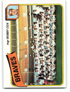 1980 Topps #192 Bobby Cox MG VG Atlanta Braves 