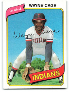 1980 Topps #208 Wayne Cage VG Cleveland Indians 