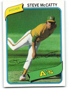1980 Topps #231 Steve McCatty VG Oakland Athletics 