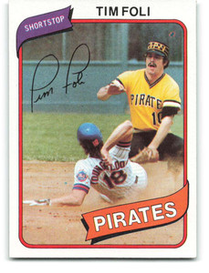 1980 Topps #246 Tim Foli DP VG Pittsburgh Pirates 