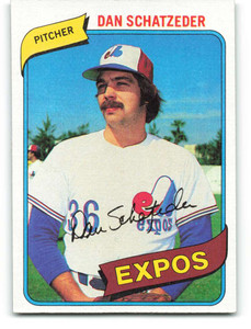 1980 Topps #267 Dan Schatzeder VG Montreal Expos 