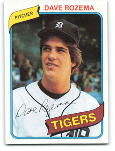 1980 Topps #288 Dave Rozema VG Detroit Tigers 