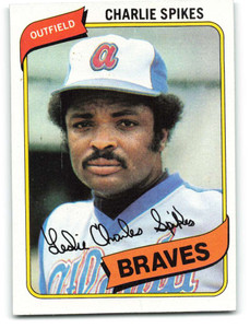 1980 Topps #294 Charlie Spikes VG Atlanta Braves 