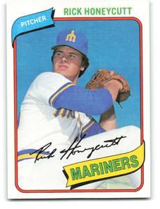 1980 Topps #307 Rick Honeycutt VG Seattle Mariners 