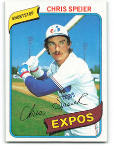 1980 Topps #319 Chris Speier VG Montreal Expos 