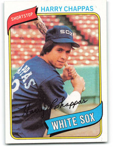 1980 Topps #347 Harry Chappas VG RC Rookie Chicago White Sox 