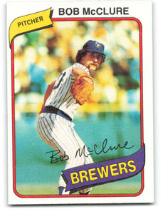 1980 Topps #357 Bob McClure VG Milwaukee Brewers 