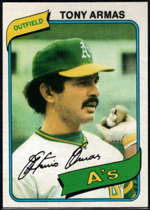 1980 Topps #391 Tony Armas DP VG Oakland Athletics 