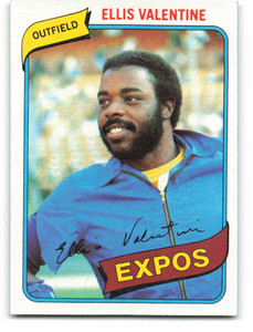 1980 Topps #395 Ellis Valentine VG Montreal Expos 