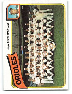 1980 Topps #404 Earl Weaver MG VG Baltimore Orioles 