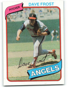 1980 Topps #423 Dave Frost VG California Angels 