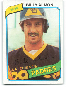 1980 Topps #436 Bill Almon VG San Diego Padres 