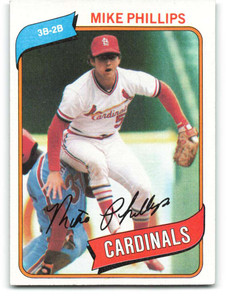 1980 Topps #439 Mike Phillips VG St. Louis Cardinals 