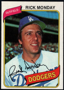 SOLD 17858 1980 Topps #465 Rick Monday VG Los Angeles Dodgers 