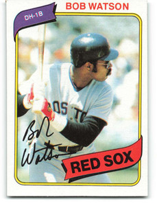 1980 Topps #480 Bob Watson VG Boston Red Sox 