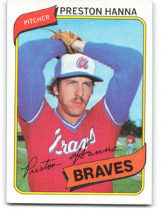 1980 Topps #489 Preston Hanna DP VG Atlanta Braves 