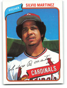 1980 Topps #496 Silvio Martinez VG St. Louis Cardinals 