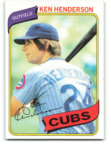 1980 Topps #523 Ken Henderson VG Chicago Cubs 