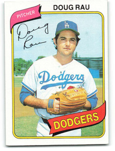 1980 Topps #527 Doug Rau DP VG Los Angeles Dodgers 