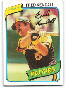 1980 Topps #598 Fred Kendall DP VG San Diego Padres 