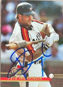 Pete Incaviglia Autographed 1993 Topps Traded #73T - Under the