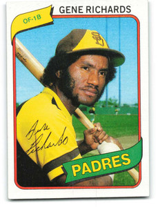 1980 Topps #616 Gene Richards VG San Diego Padres 