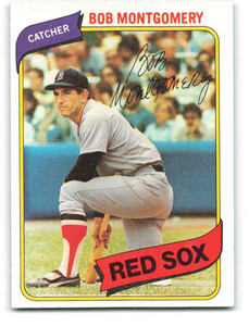 1980 Topps #618 Bob Montgomery DP VG Boston Red Sox 
