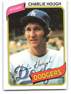 1980 Topps #644 Charlie Hough VG Los Angeles Dodgers 