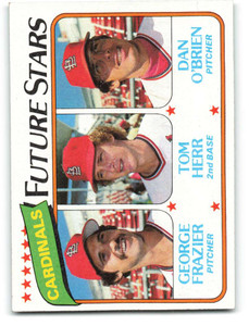 1980 Topps #684 George Frazier/Tom Herr/Dan O'Brien Cardinals Future Stars VG RC Rookie St. Louis Cardinals 