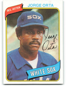 1980 Topps #442 Jorge Orta VG Chicago White Sox 