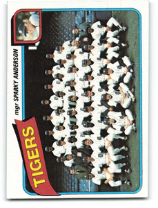 1980 Topps #626 Sparky Anderson MG VG Detroit Tigers 