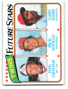 1980 Topps #669 Dan Graham/Rick Sofield/Gary Ward Twins Future Stars VG RC Rookie Minnesota Twins 