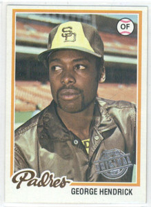 1978 Topps #30 George Hendrick VG San Diego Padres 
