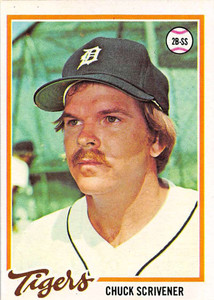 1978 Topps #94 Chuck Scrivener VG Detroit Tigers 