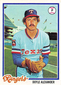 1978 Topps #146 Doyle Alexander VG Texas Rangers 
