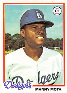 1978 Topps #228 Manny Mota DP VG Los Angeles Dodgers 