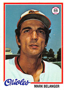 1978 Topps #315 Mark Belanger VG Baltimore Orioles 